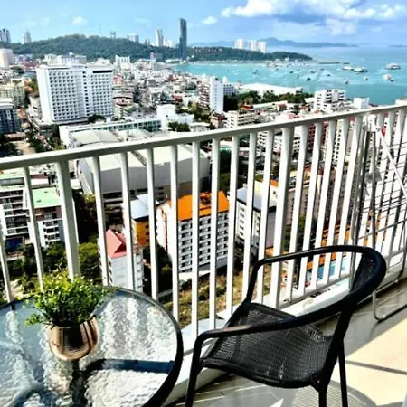 The Base Central Pattaya Long Balcony King-Bed With Infinity Pool & Free Netflix Exterior photo