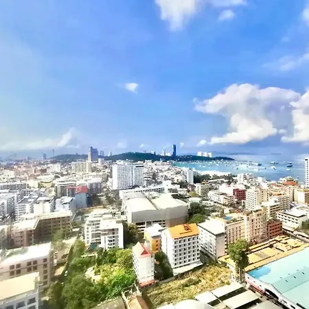 The Base Central Pattaya Long Balcony King-Bed With Infinity Pool & Free Netflix Exterior photo
